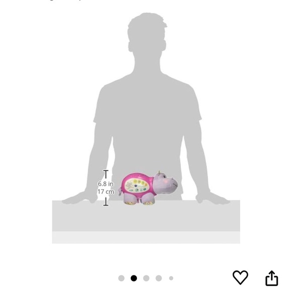 V-TECH Little Lil' Critters Starlight Hippo Baby Nightlight Projector - Picture 6 of 6